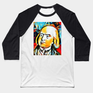 Jeremy Bentham Abstract Portrait | Jeremy Bentham Artwork 2 Baseball T-Shirt